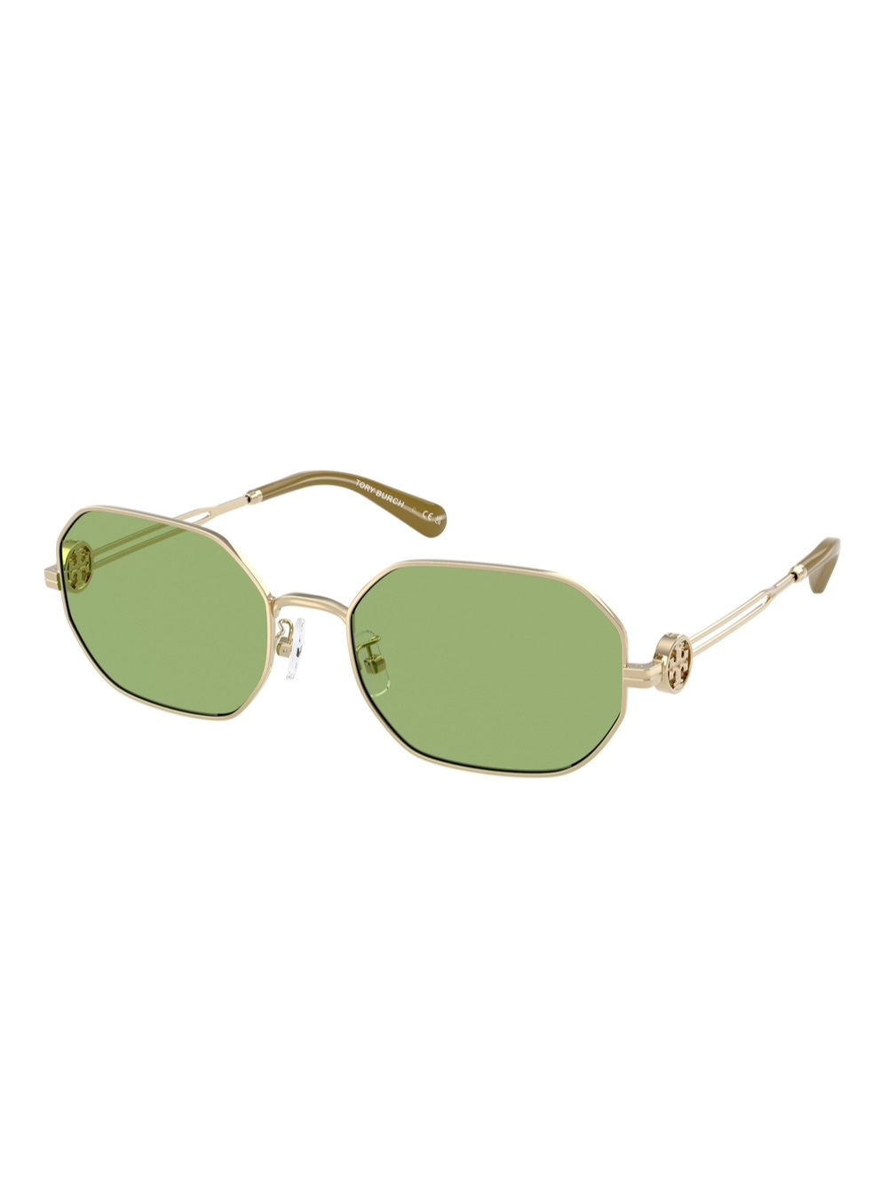 Tory Burch Tory TY6113 Gold Frame Sunglasses with Green Lenses